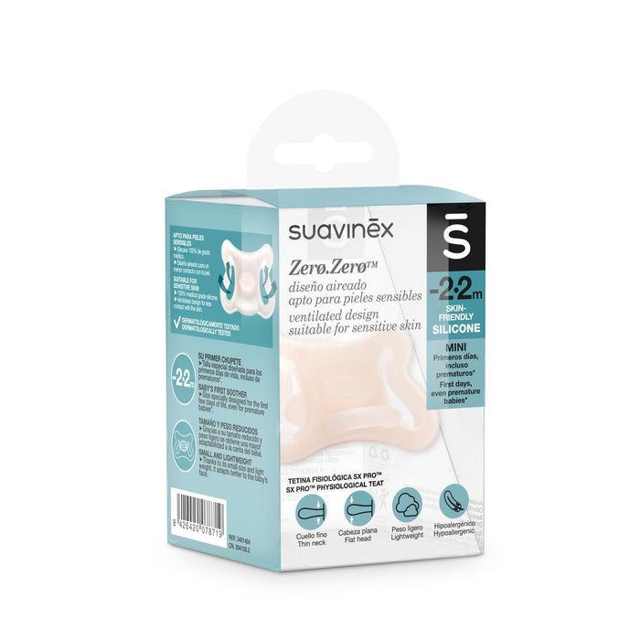 Suavinex Zero Zero Physiological Air flow Silicone Soother -2-2M