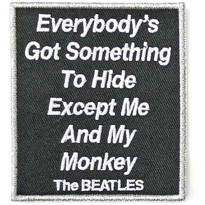 The Beatles Standard Patch: Everybody's Got Something To Hide Except Me And My Monkey