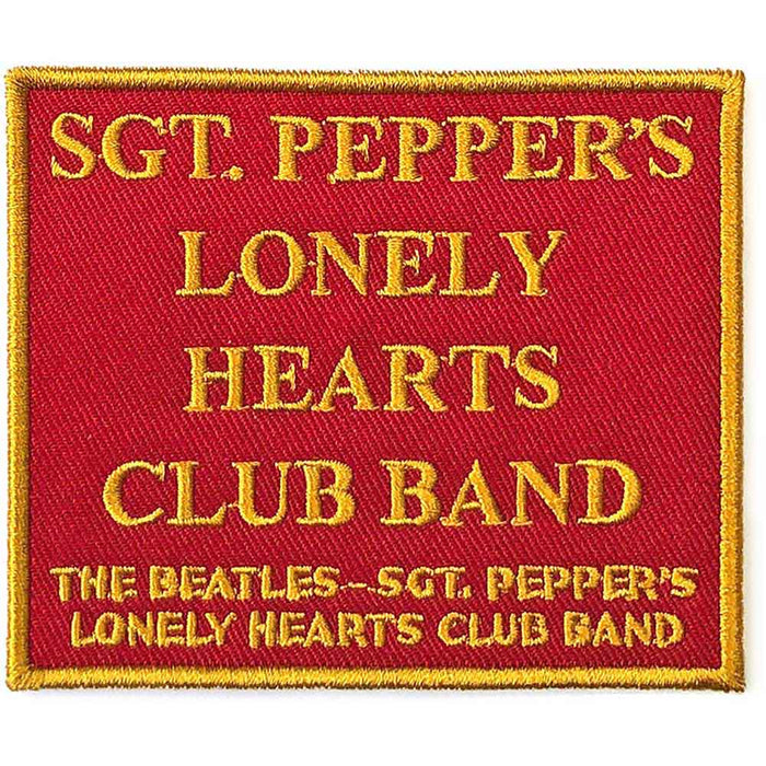 The Beatles Standard Patch: Sgt. Pepper's Red