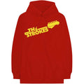 The Strokes Unisex Pullover Hoodie: Guitar Fret Logo (Red)