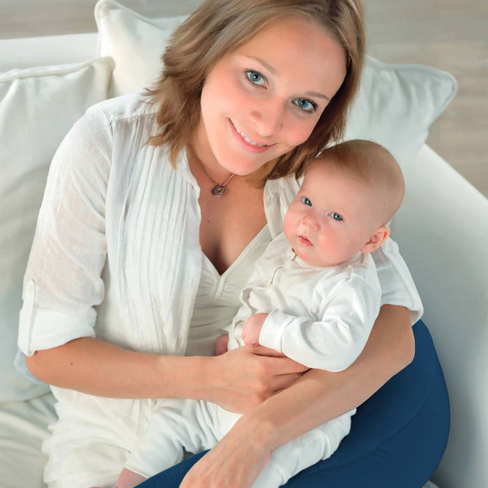 Theraline Plushy Moon Cuddle & Nursing Pillow - Dark Blue