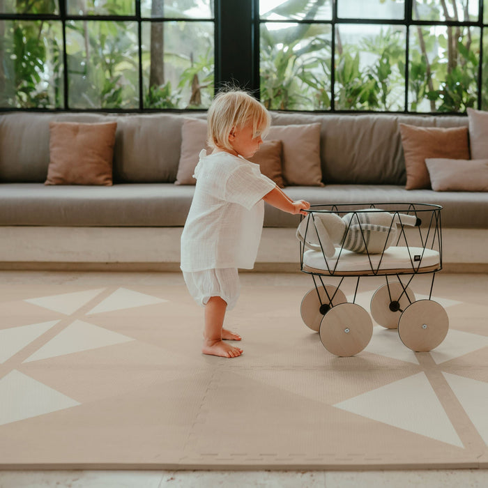 Toddlekind Prettier Puzzle Playmat - Kyte - Mocha