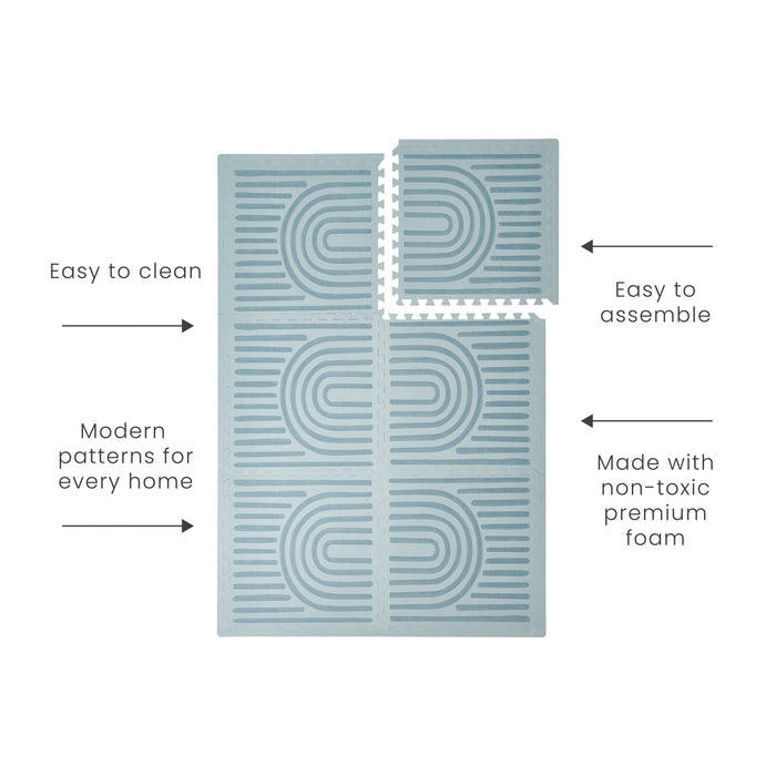 Toddlekind Prettier Puzzle Playmat - Linear - Mineral