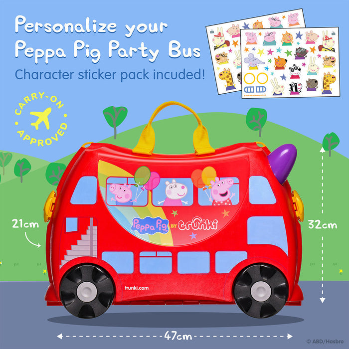 Trunki Peppa Pig x Trunki Ride - On Suitcase