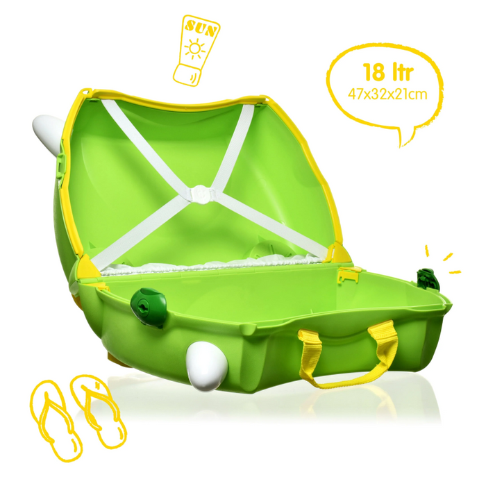 Trunki Ride On Luggage - Dudley the Dinosaur
