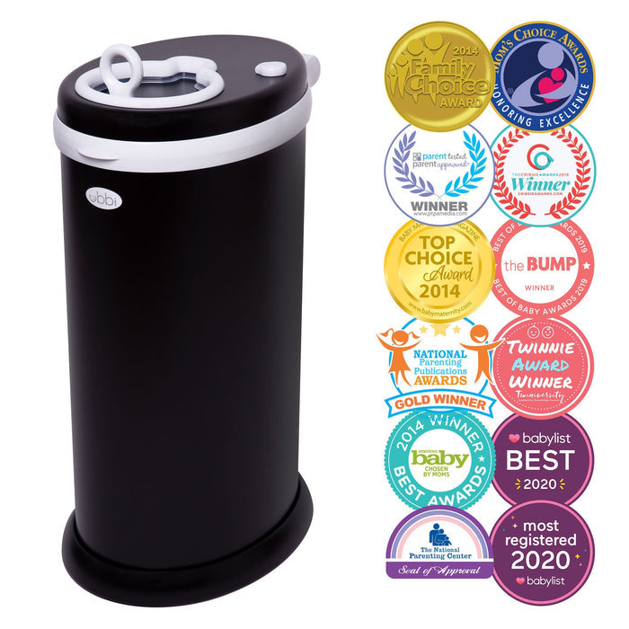 Ubbi Nappy Pail - Matte Black