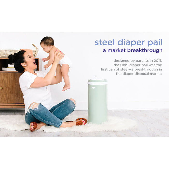 Ubbi Nappy Pail - White